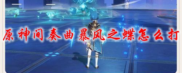 原神间奏曲暴风之蝶怎么打