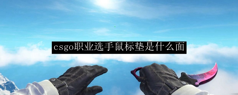 csgo职业选手鼠标垫是什么面