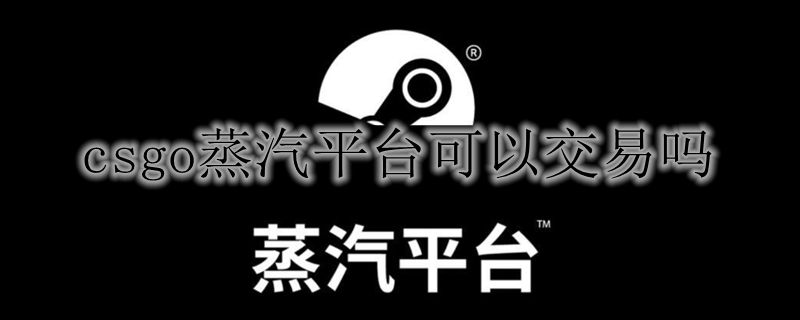 csgo蒸汽平台可以交易吗
