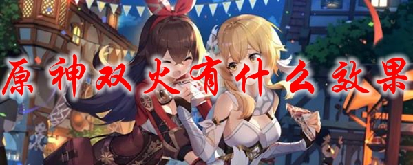 原神双火有什么效果