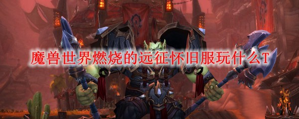 魔兽世界燃烧的远征怀旧服玩什么T