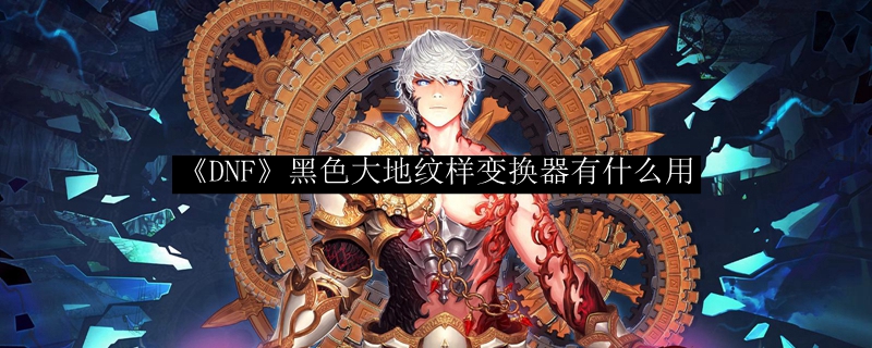 《DNF》黑色大地纹样变换器有什么用