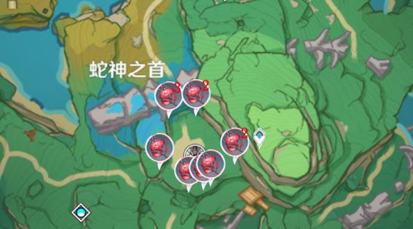原神2.0血斛采集路线