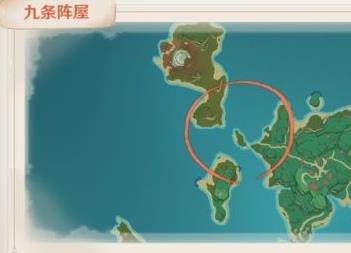 原神2.0稻妻秘宝迷踪藏宝地9位置