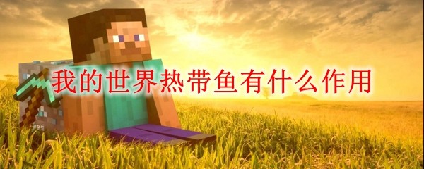 我的世界热带鱼有什么作用