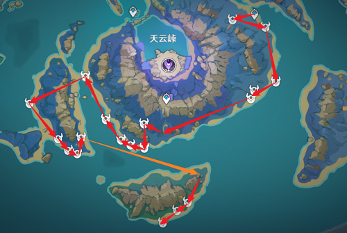 原神浮游核最快采集路线