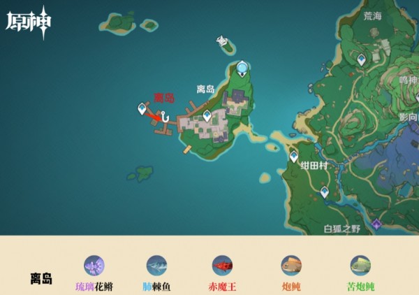 原神钓鱼点稻妻一览2022