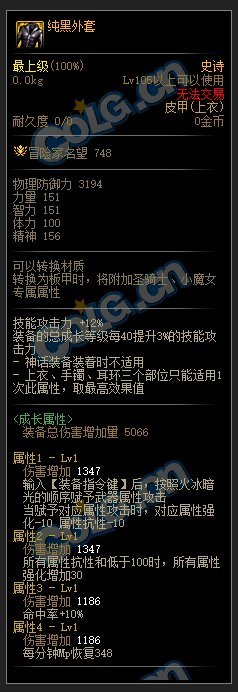 DNF110级火强套装属性介绍