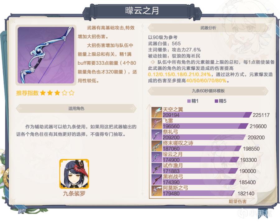 原神2.5武器卡池分析