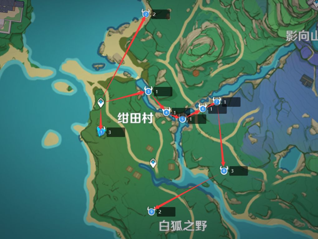 原神2.6刀镡采集路线介绍