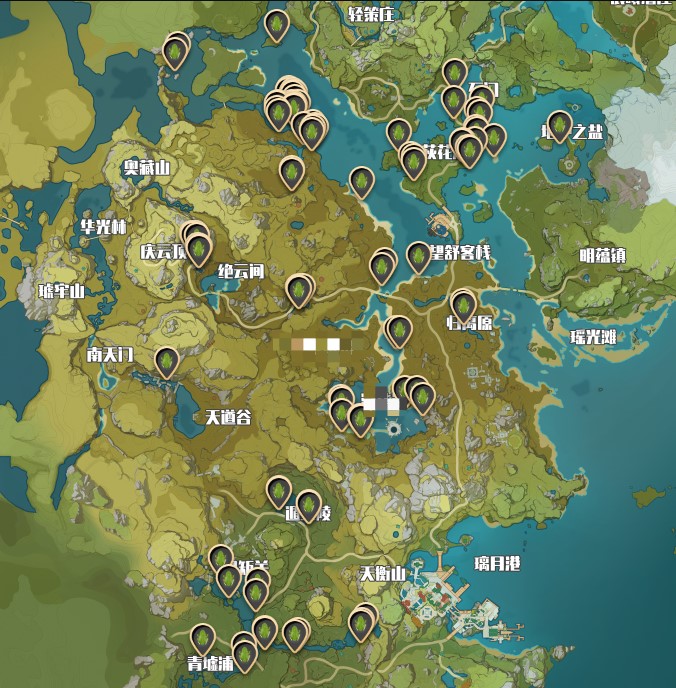原神青蛙分布图