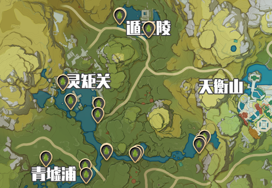 原神青蛙分布图