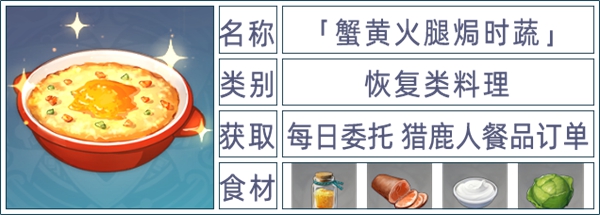原神全料理获取攻略