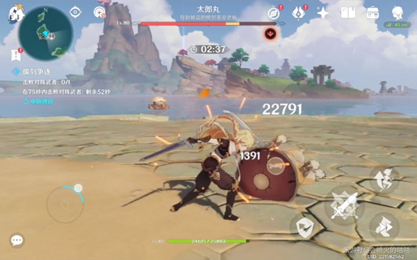 原神孤剑争逐第四天太郎丸怎么打