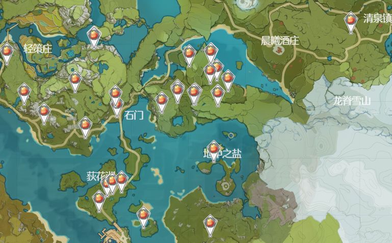 原神2022日落果采集路线介绍