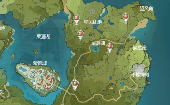 原神2022日落果采集路线介绍