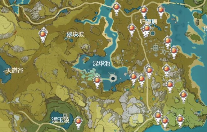 原神2022日落果采集路线介绍