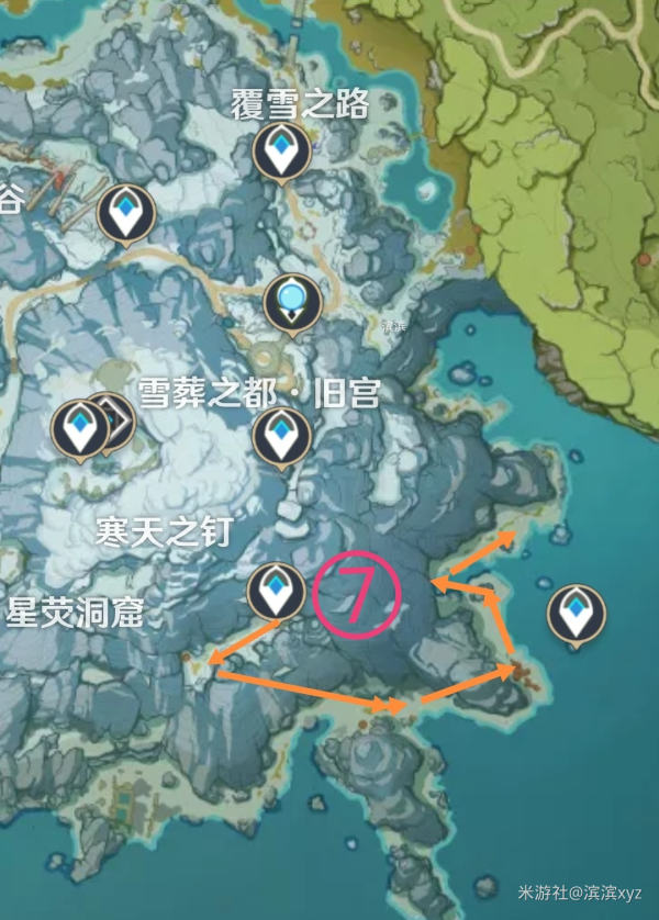 原神雪山锄大地路线介绍