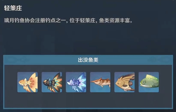 原神2.6垂钓点汇总
