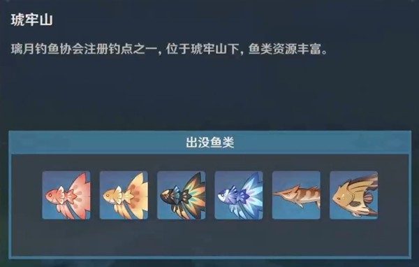 原神2.6垂钓点汇总