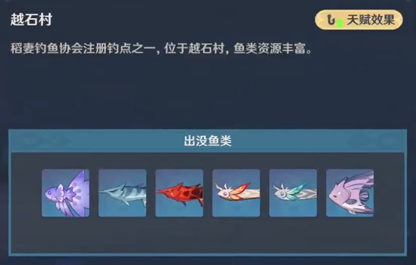 原神2.6垂钓点汇总