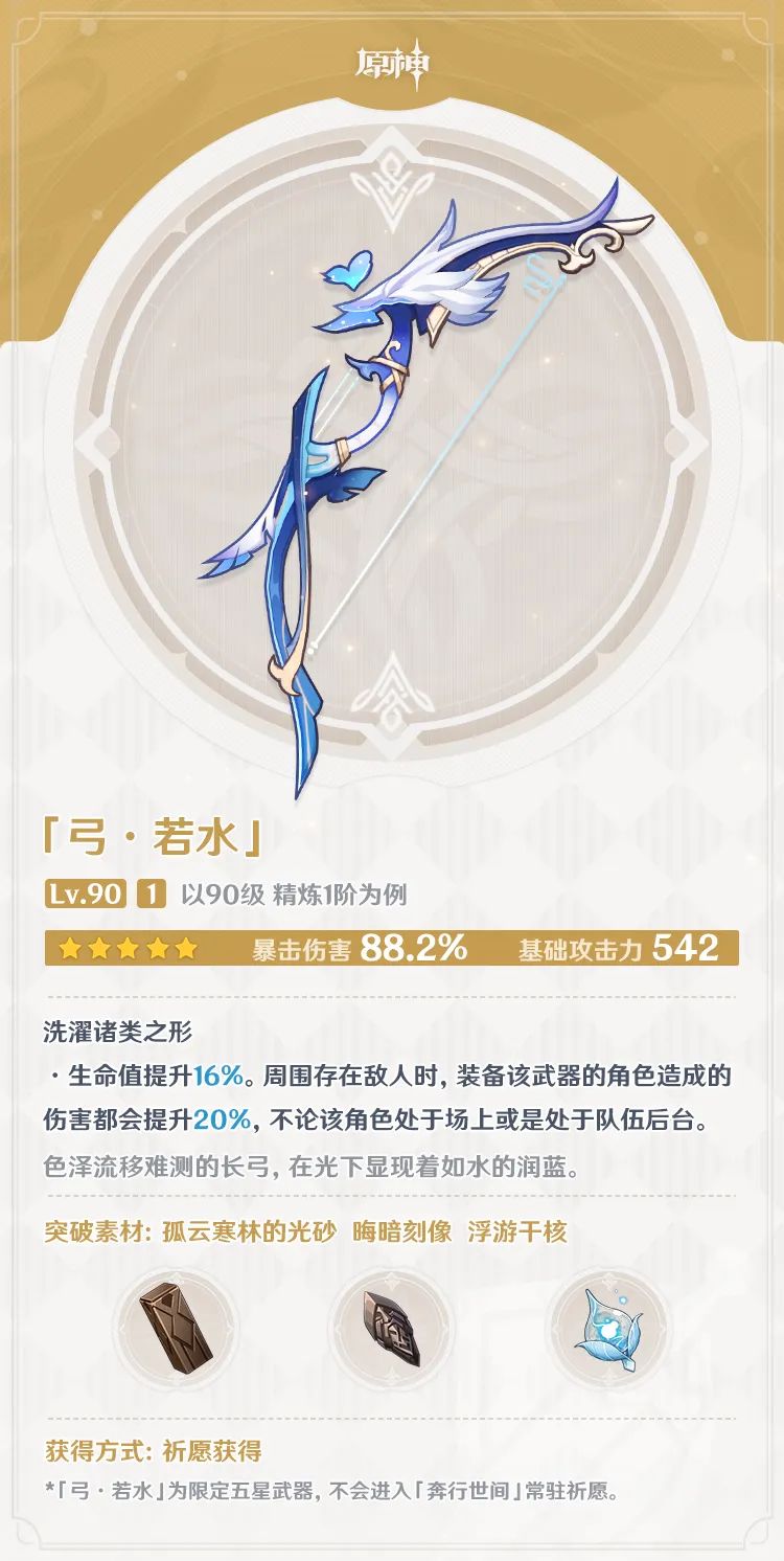 原神2.7若水值得抽吗