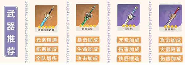 原神久岐忍最强武器怎么选