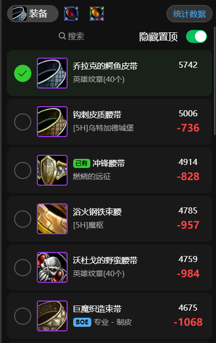 魔兽世界wlk狂暴战团本前装备推荐