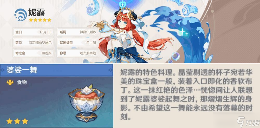 原神全角色特殊料理一览表3.2