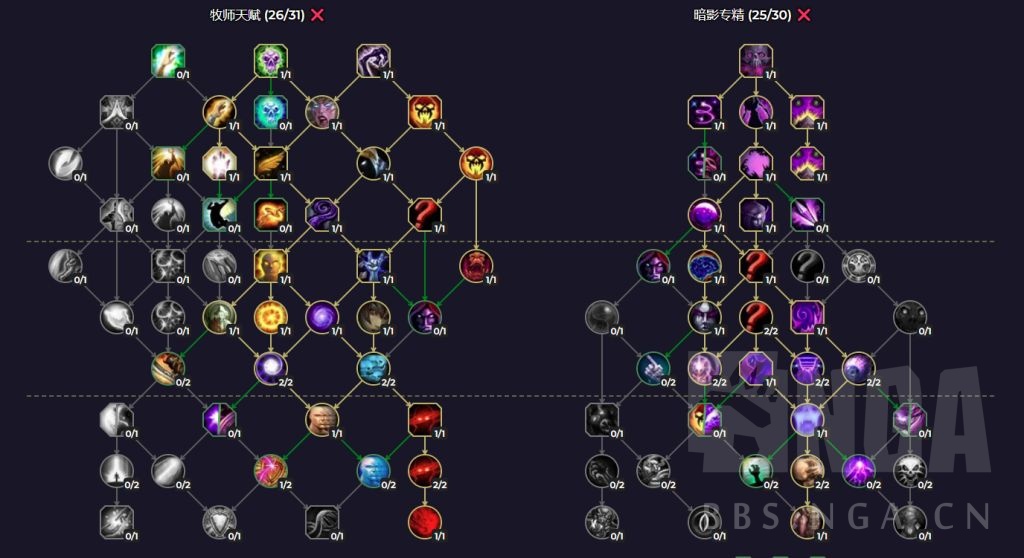 魔兽世界10.0全职业练级天赋加点推荐