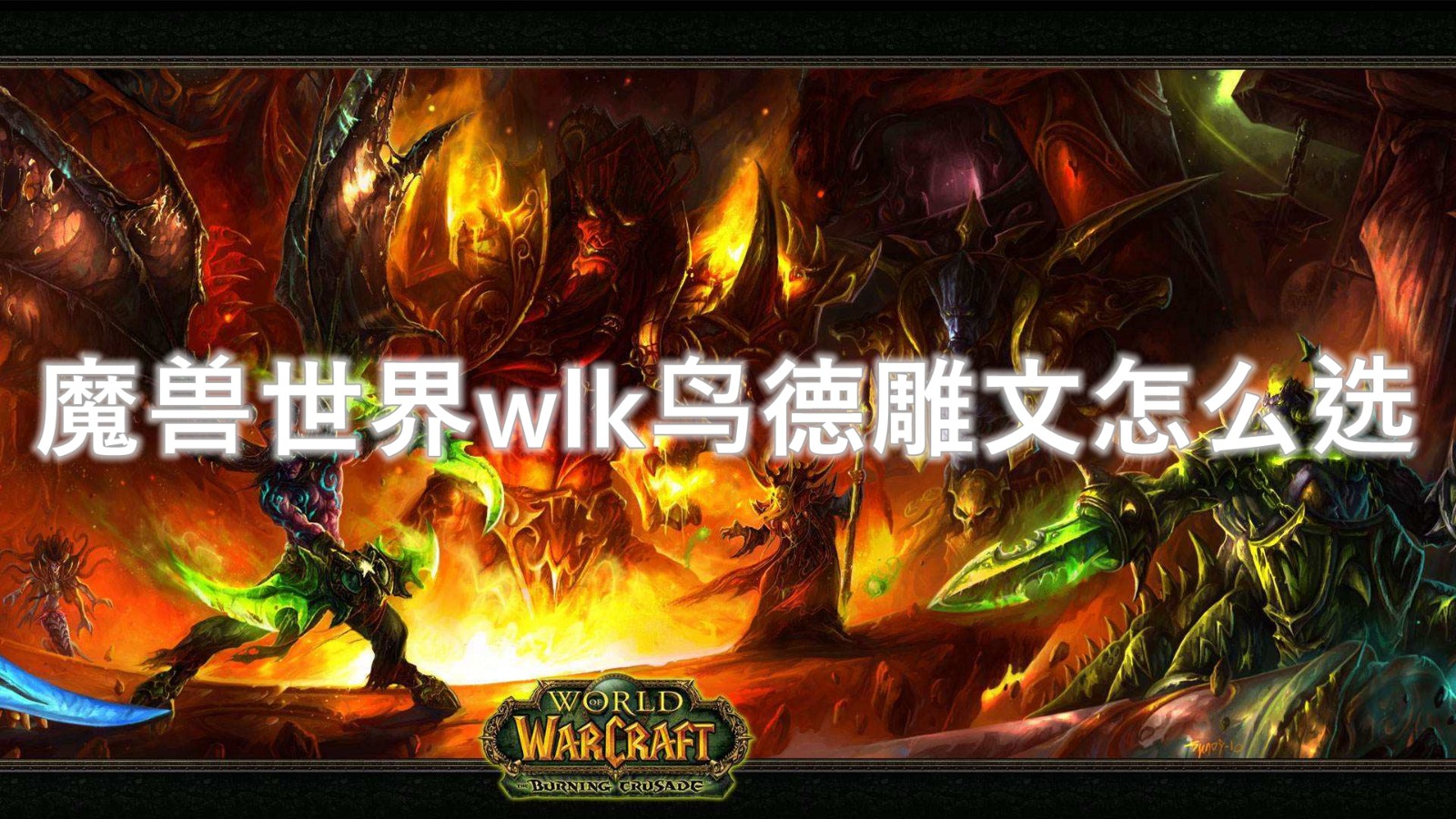 魔兽世界wlk鸟德雕文怎么选