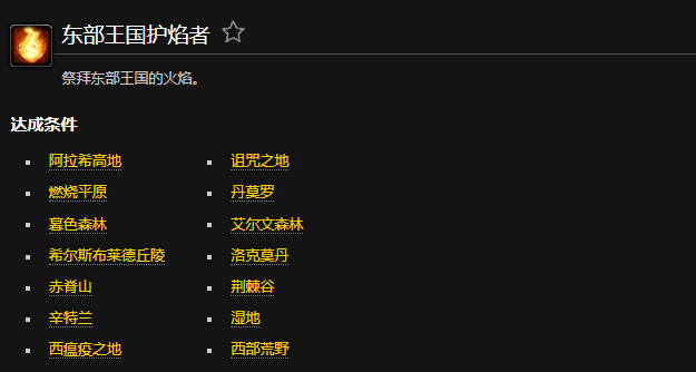魔兽世界东部王国护火者联盟成就怎么完成