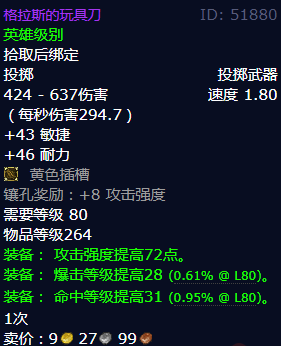 魔兽世界格拉斯的玩具刀怎么获得