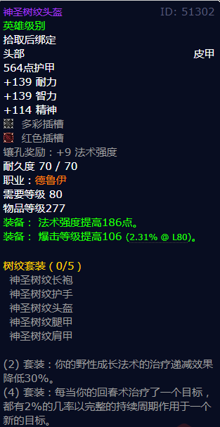 魔兽世界神圣树纹头盔怎么获得
