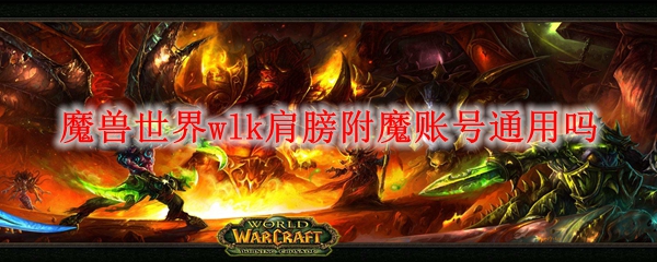 魔兽世界wlk肩膀附魔账号通用吗