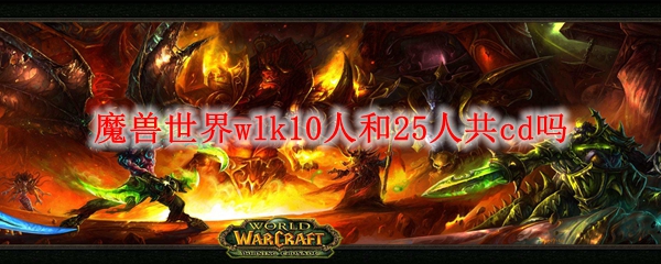 魔兽世界wlk10人和25人共cd吗