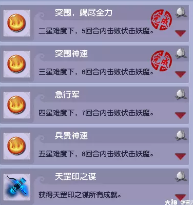 梦幻西游天罡印之谋成就攻略