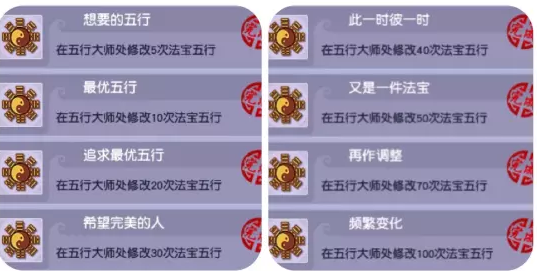 梦幻西游五行成就攻略