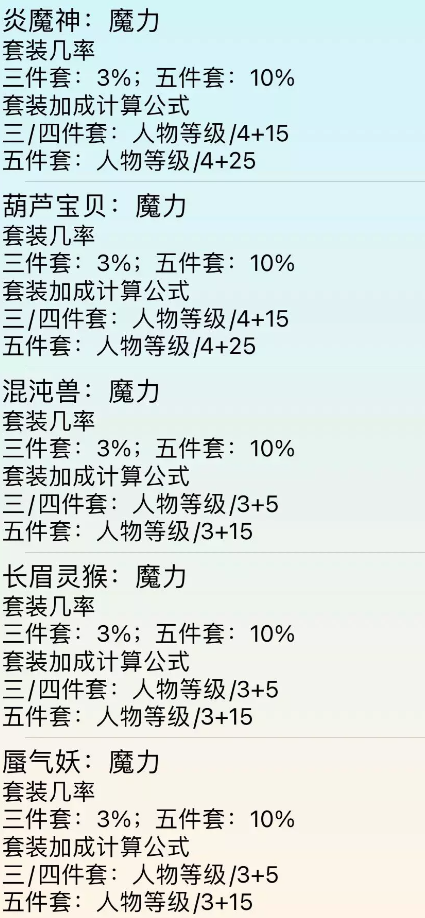 梦幻西游魔力套加成选择攻略
