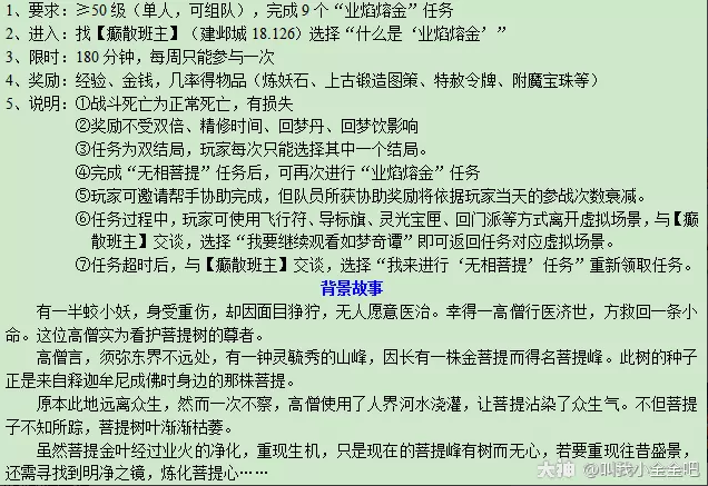 梦幻西游如梦奇谭无相菩提攻略2023