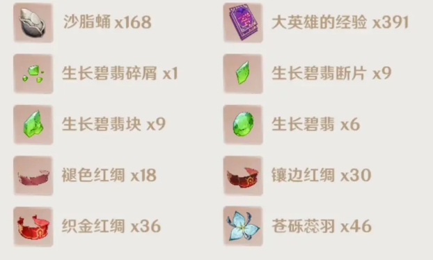 原神艾尔海森90级所需材料介绍