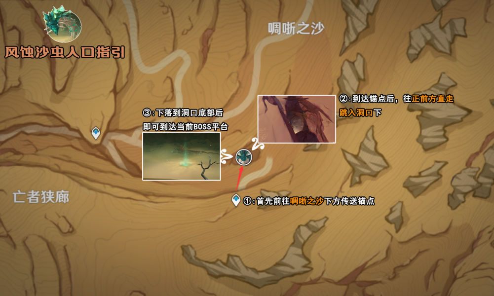 原神风蚀沙虫入口在哪