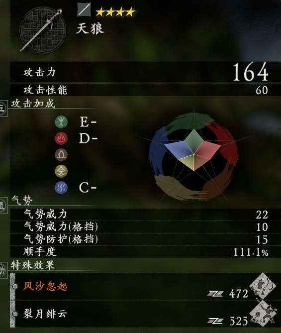 卧龙苍天陨落全武器数值介绍