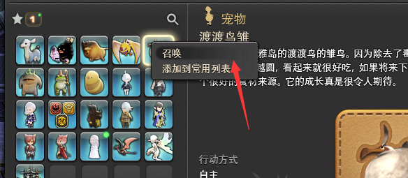 ff14宠物怎么召唤