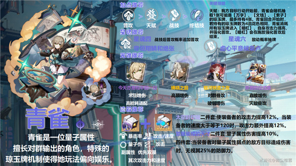 崩坏星穹铁道青雀角色攻略