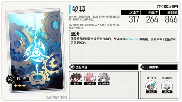崩坏星穹铁道停云辅助配装推荐