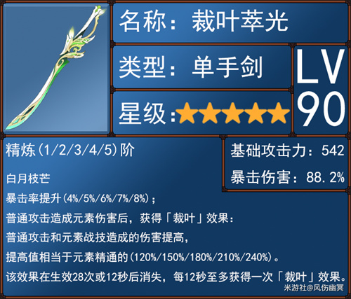 原神绮良良武器推荐