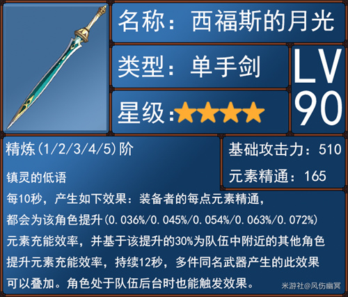 原神绮良良武器推荐