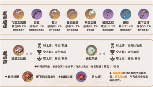 原神宵宫带什么武器