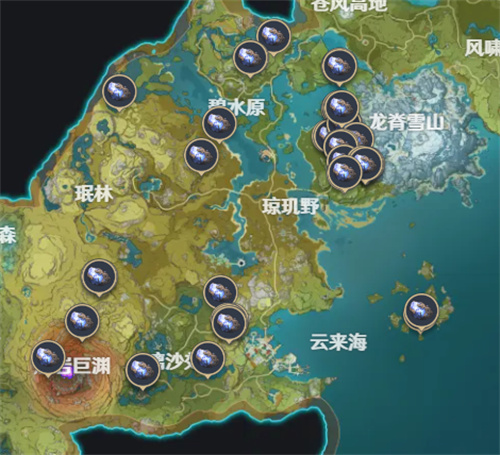 原神夜泊石采集点